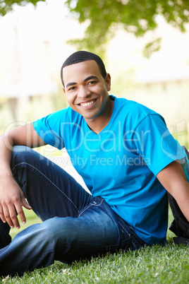Portrait young man outdoors