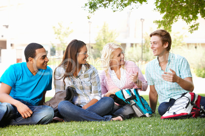 Student group outdoors