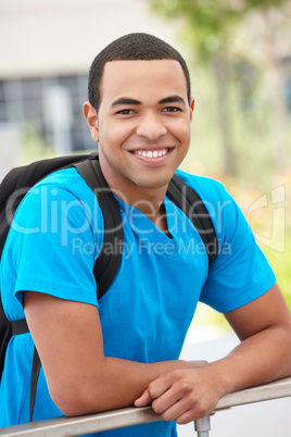 Portrait young man outdoors