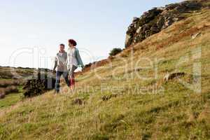 Couple in countryside