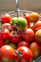 Close up fresh tomatoes
