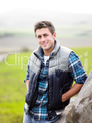 Young man in the country