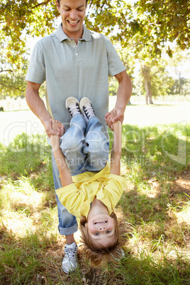 Child having fun at park