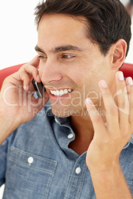 Young man talking on the phone