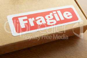 Fragile parcel for despatch