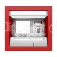 ATM machine isolated on white