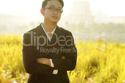 Asian groom