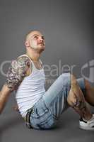 man with tattoos