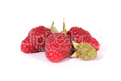 Drei Himbeeren