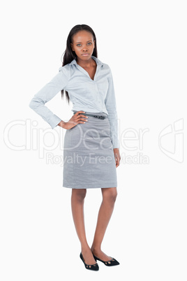 Portrait of a businesswoman posing