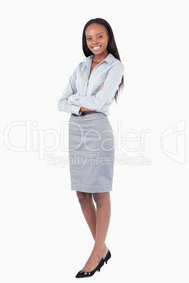 Portrait of a businesswoman with the arms crossed