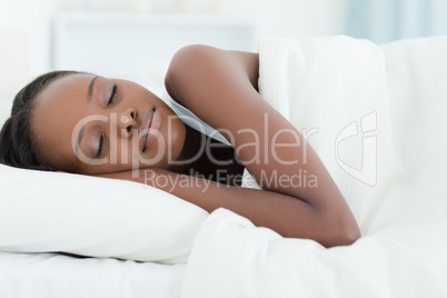 Young woman sleeping