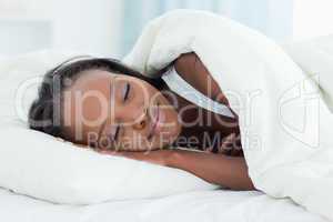 Radiant woman sleeping