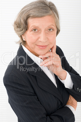 Senior businesswoman professional portrait smart