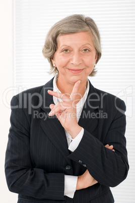 Senior businesswoman professional portrait smart