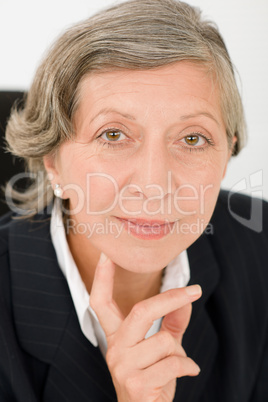 Senior businesswoman professional portrait smart