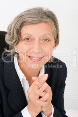 Senior businesswoman professional portrait smart