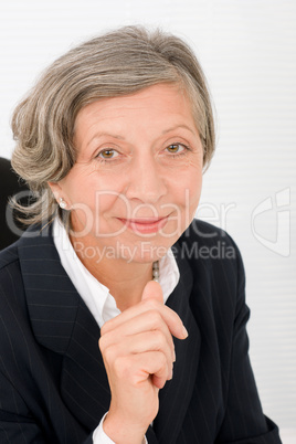 Senior businesswoman professional portrait smart