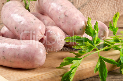 Polish home-baked veal sausage (Biala)