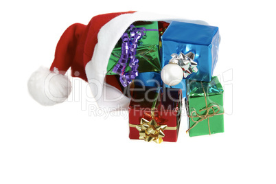 Nikolausmütze mit Geschenken - Santa claus cap with gifts