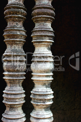 Stone art relics at Angkor, Cambodia