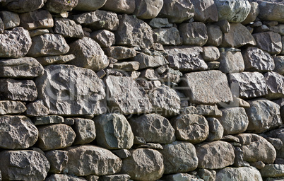 stone wall in evening light