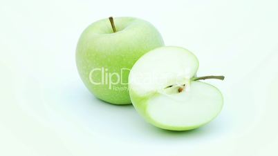 single and sliced apple – looping file