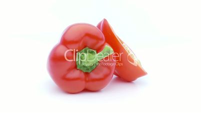 fresh bell pepper full and half loopable