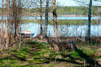 See in Schweden im Frühling