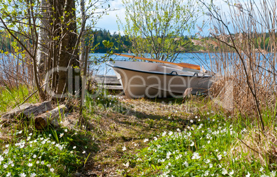 See in Schweden im Frühling