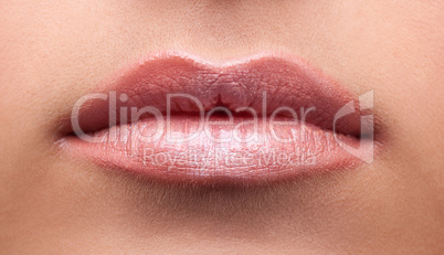 Beauty woman lips close-up