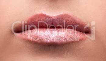 Beauty woman lips close-up