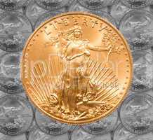 Single Liberty gold coin