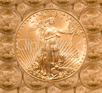 Single Liberty gold coin