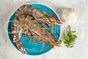 Raw prawns