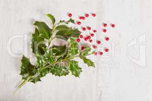 holly and red berries