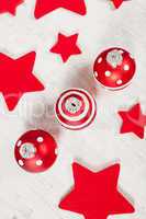 Christmas balls and stars