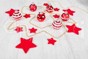 Christmas balls and stars