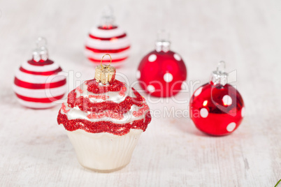 Christmas cupcake decoration