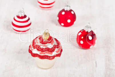 Christmas cupcake decoration