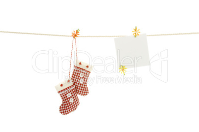 Christmas clothesline