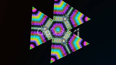 Rotating color triangles