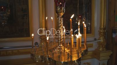 Russian Orthodox Church. Candle