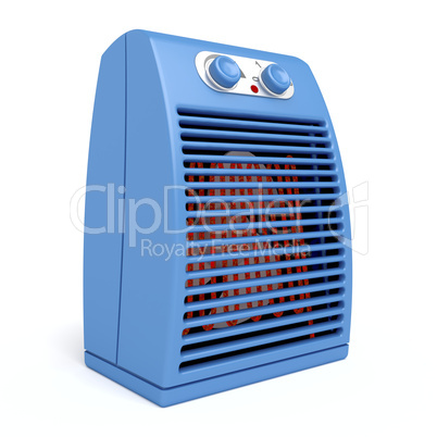 Blue electric heater