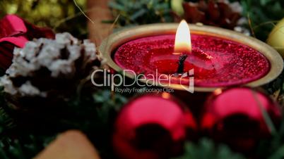 Small Holiday Candle
