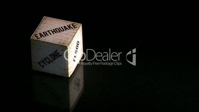Cube, natural disasters, earthquake