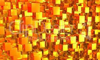 Mega cubes background gold 02