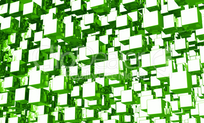 Mega cubes background grün 01