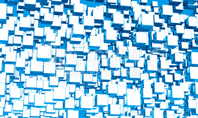 Mega cubes background blau 04