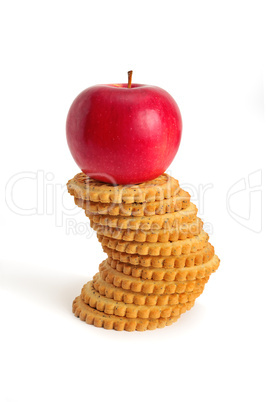 apples and biscuit